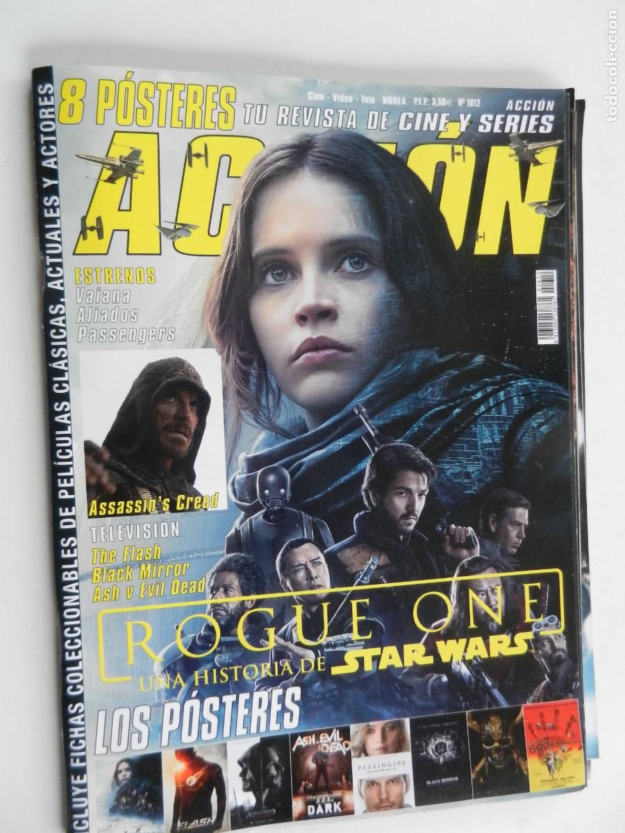 Coleccionismo de Revistas y Peri&oacute;dicos: ACCION n&ordm; 1702 REVISTA CINE- GHOST IN THE SHELL- LAS AMAZONAS DEL CINE 2017 - 8 POSTERS LE FALTAN H