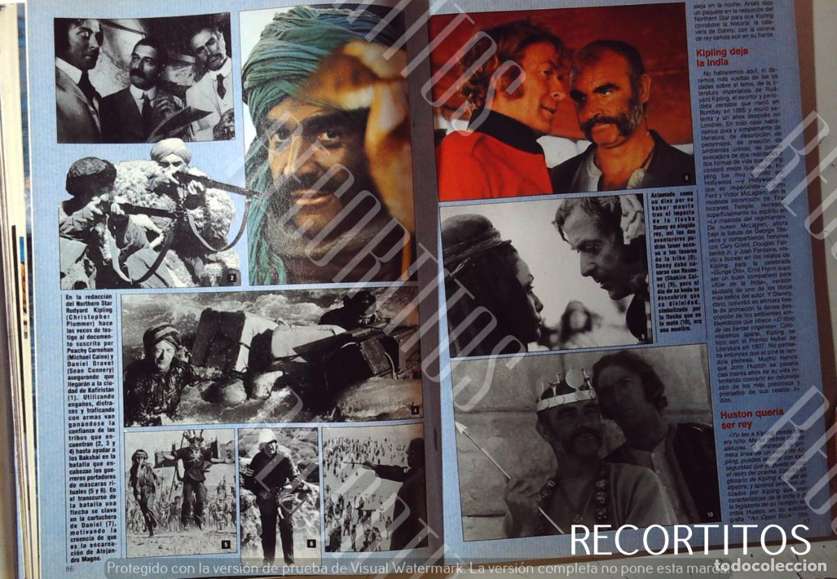Coleccionismo de Revistas y Peri&oacute;dicos: EL HOMBRE QUE PUDO REINAR SEAN CONNERY MICHAEL CAINE CHRISTOPHER PLUMMER SAEED JAFREY SHAKIRA