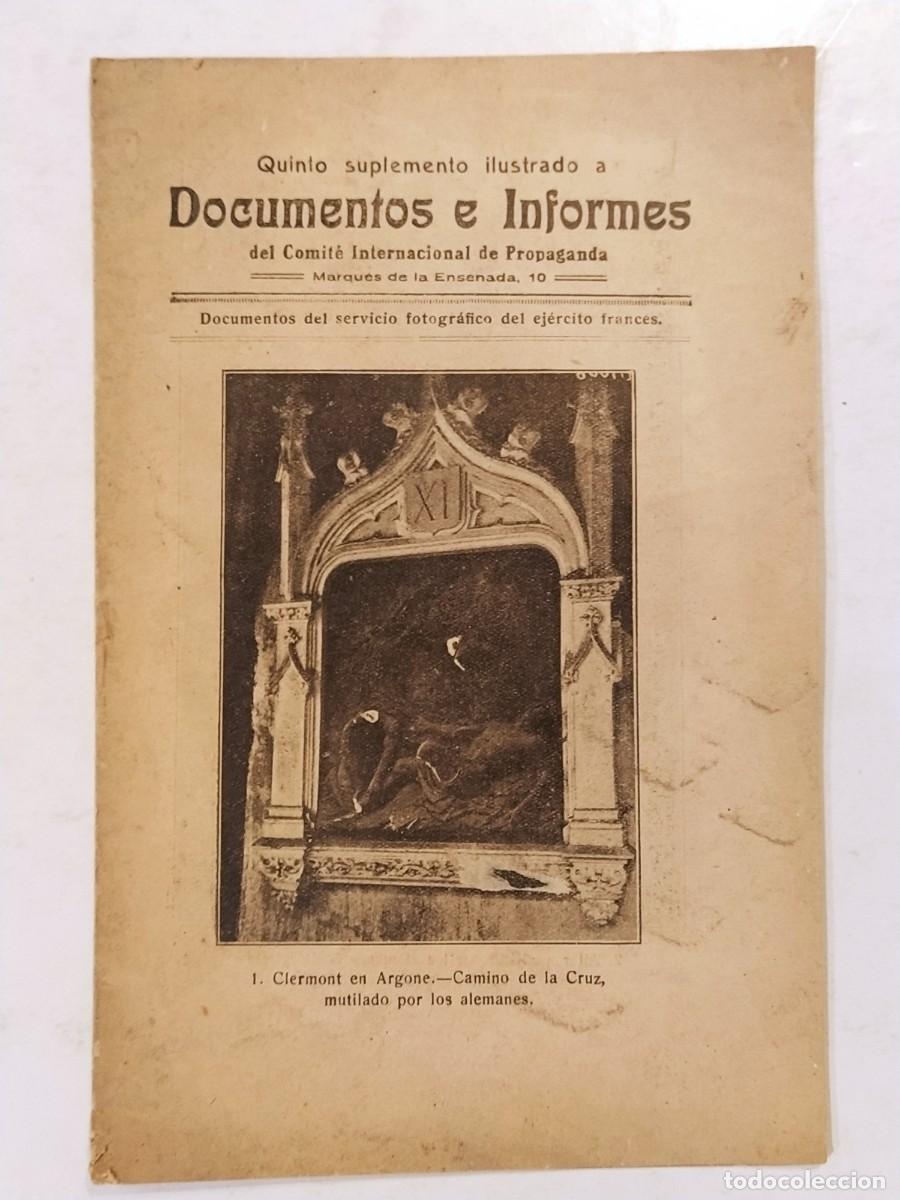 Coleccionismo de Revistas y Peri&oacute;dicos: QUINTO SUPLEMENTO ILUSTRADO A DOCUMENTOS E INFORMES COMITE INTERNACIONAL DE PROPAGANDA -(K-14.995)