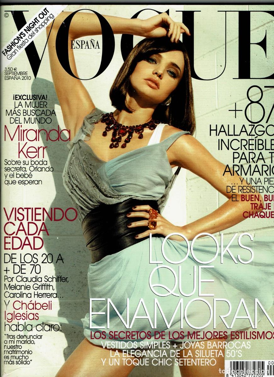 Coleccionismo de Revistas y Peri&oacute;dicos: Revista Vogue Espa&ntilde;a / Septiembre 2010 / Ch&aacute;beli Iglesias / Miranda Kerr / Carolina Herrera