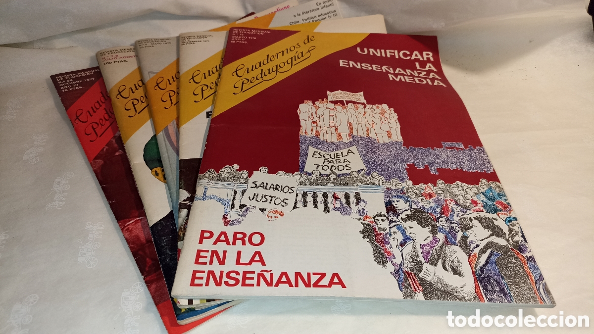 Coleccionismo de Revistas y Peri&oacute;dicos: : Lote 5 Revistas &rdquo;Cuadernos de Pedagog&iacute;a&rdquo; (1975-1977) - Joyas de la Transici&oacute;n