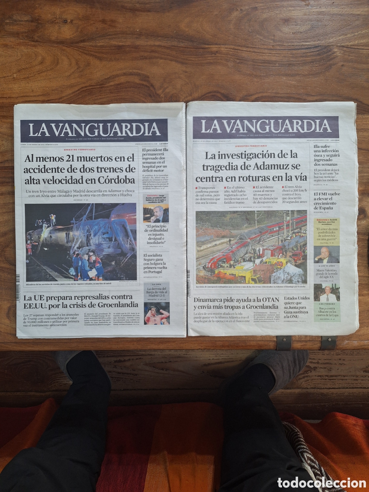 Collection Magazines and Newspapers: Peri&oacute;dicos con Tragedia Adamuz