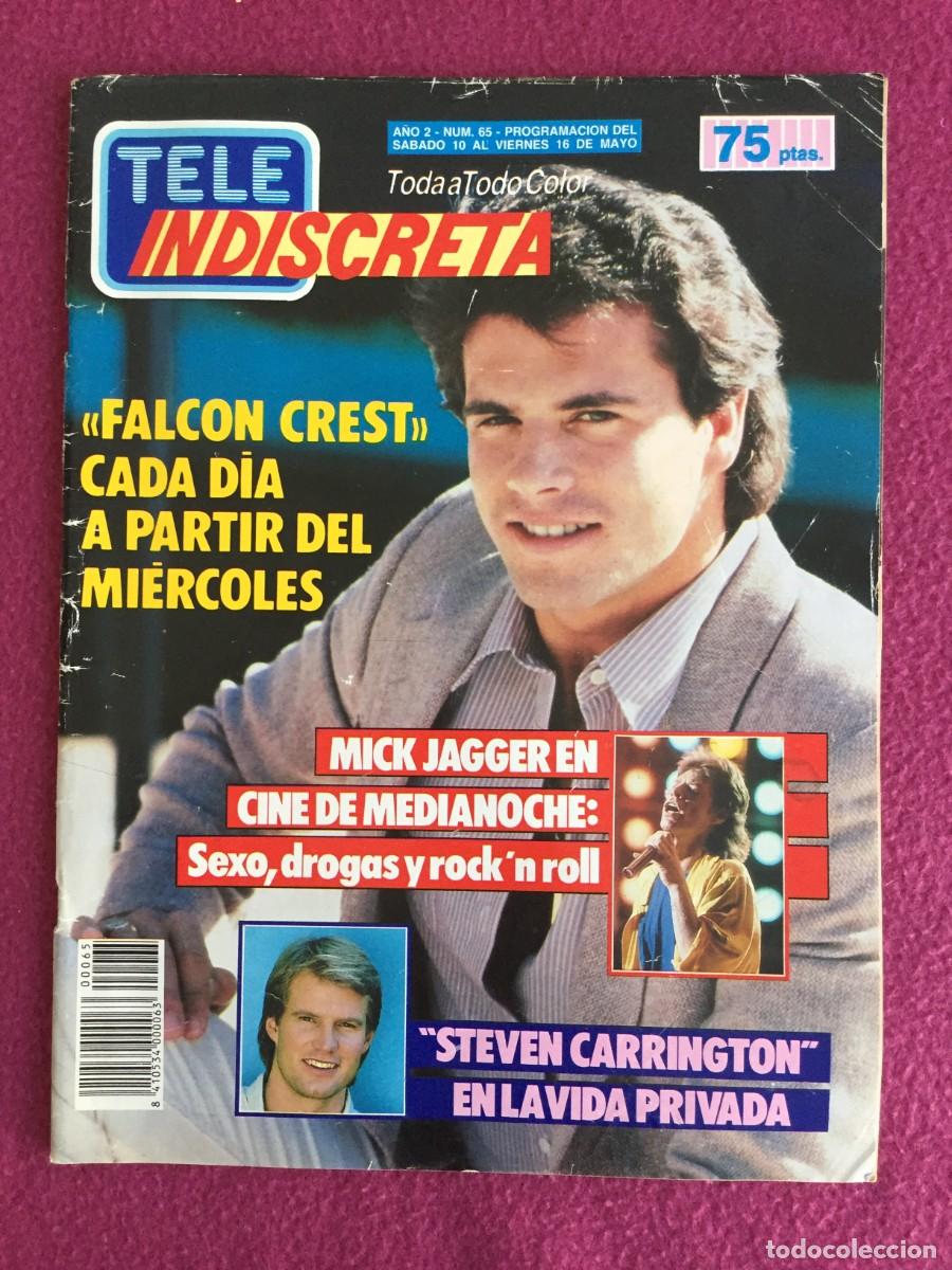 Coleccionismo de Revistas y Peri&oacute;dicos: REVISTA TELE INDISCRETA N&ordm; 65 -1986 - LOS DIMINUTOS CORRUPCION EN MIAMI - SERRAT - TELEINDISCRETA