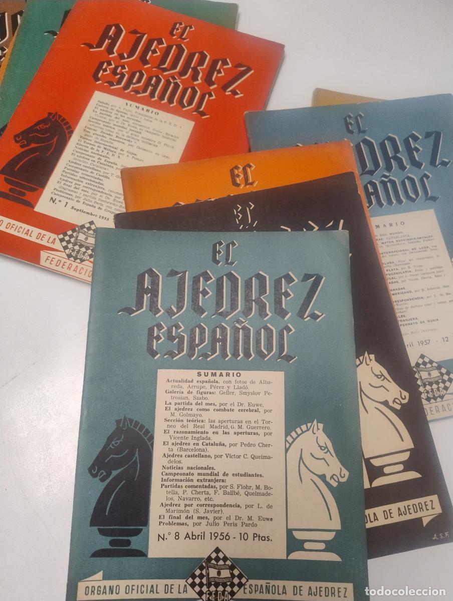 Coleccionismo de Revistas y Peri&oacute;dicos: 14 ejemplares revista El ajedrez espa&ntilde;ol -