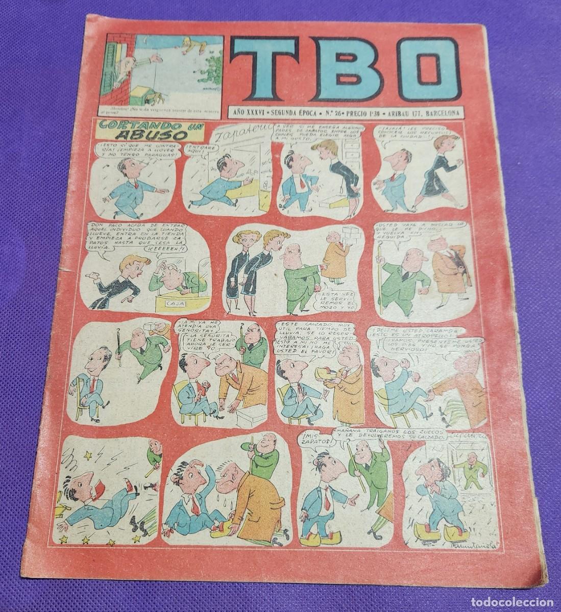 Coleccionismo de Revistas y Peri&oacute;dicos: TBO - A&ntilde;o XXXVI - segunda epoca - N&deg; 26