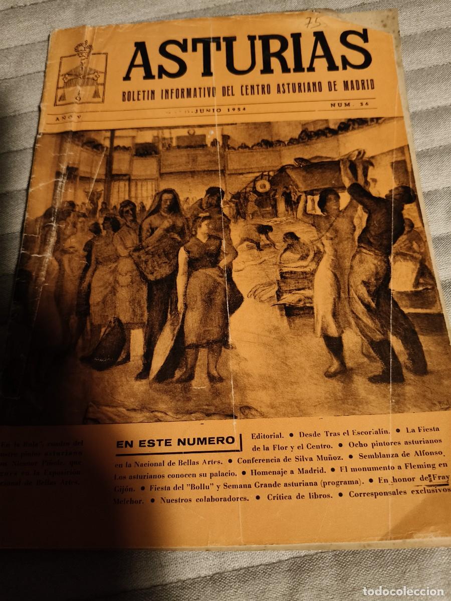 Collection Magazines and Newspapers: ASTURIAS. BOLETIN DEL CENTRO ASTURIANO DE MADRID. N&Uacute;MERO 36. JUNIO 1954.