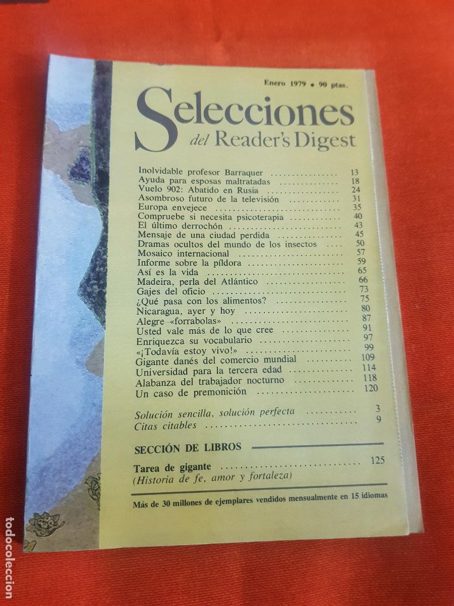 Coleccionismo de Revistas y Peri&oacute;dicos: SELECIONES DEL READERS DIGEST,ENERO DE 1979