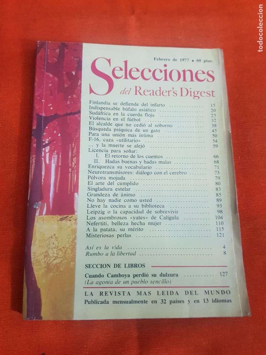 Coleccionismo de Revistas y Peri&oacute;dicos: SELECIONES DEL READERS DIGEST,FEBRERO DE 1977