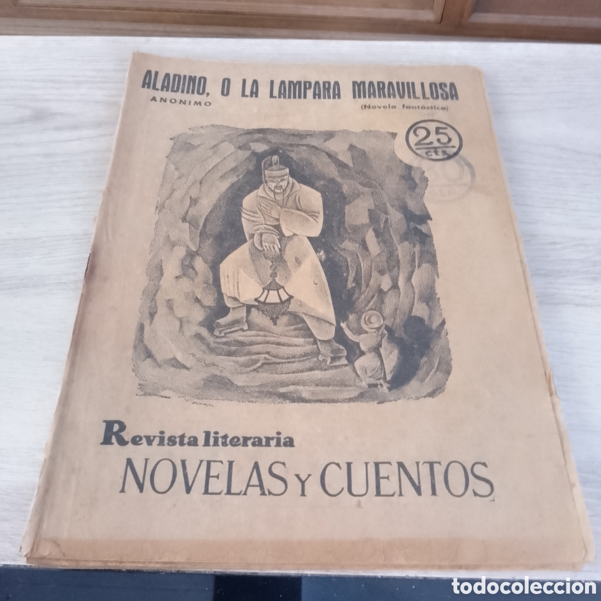 Coleccionismo de Revistas y Peri&oacute;dicos: REVISTA LITERARIA 1931 ALADINO O LA LAMPARA MARAVILLOSA NOVELA FANTASTICA REVISTA ANTIGUA