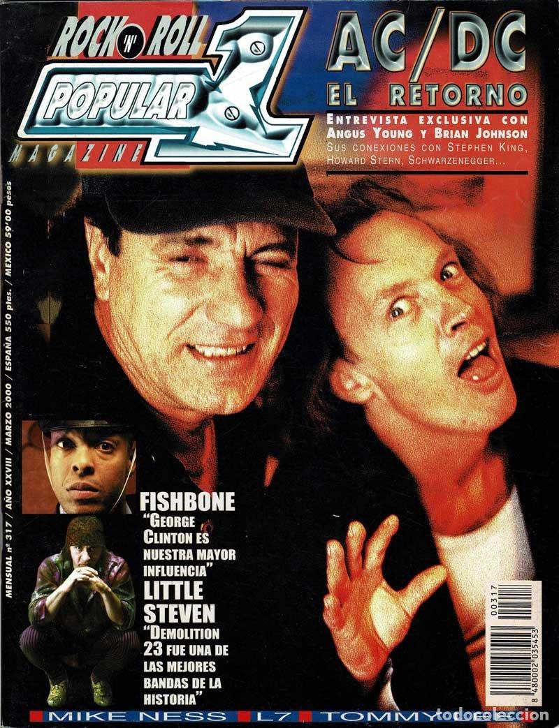 Coleccionismo de Revistas y Peri&oacute;dicos: Rock 'n' Roll Popular 1 Magazine N&ordm; 317. Marzo 2000. AC/DC el retorno