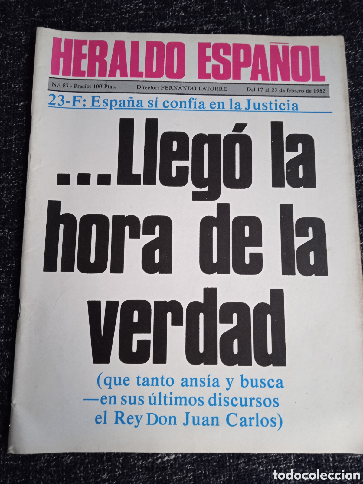 Sammeln von Zeitschriften und Zeitungen: HERALDO ESPA&Ntilde;OL N&ordm; 87 FEBRERO 1982 - LLEGO LA HORA DE LA VERDAD