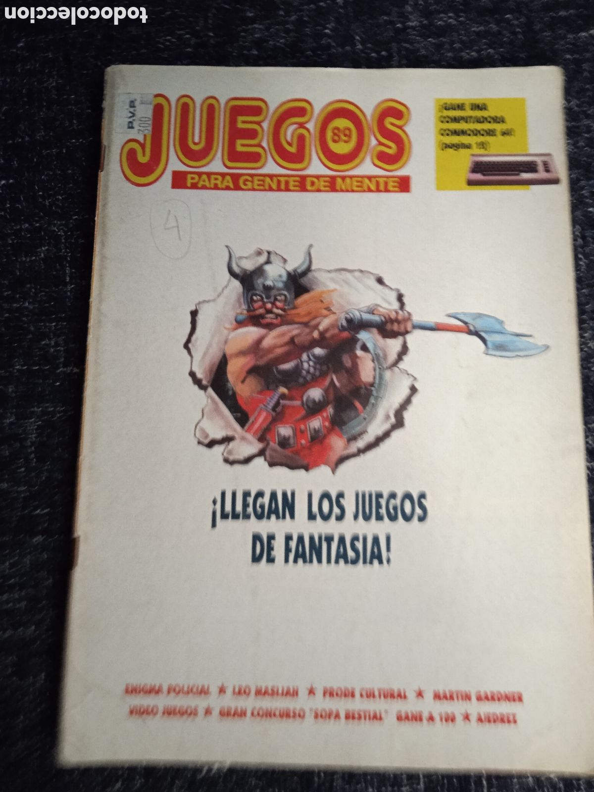 Collection Magazines and Newspapers: JUEGOS PARA GENTE DE MENTE - REVISTA DE JUEGOS DE LOGICA