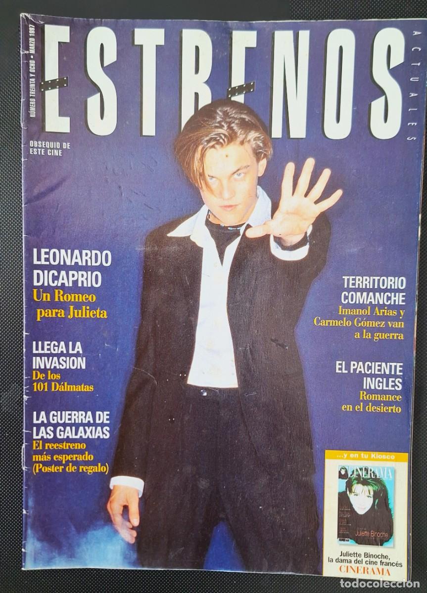 Coleccionismo de Revistas y Peri&oacute;dicos: REVISTA DE CINE ESTRENOS - NUMERO 38 - MARZO DE 1997 - 34 PAGINAS - BUEN ESTADO