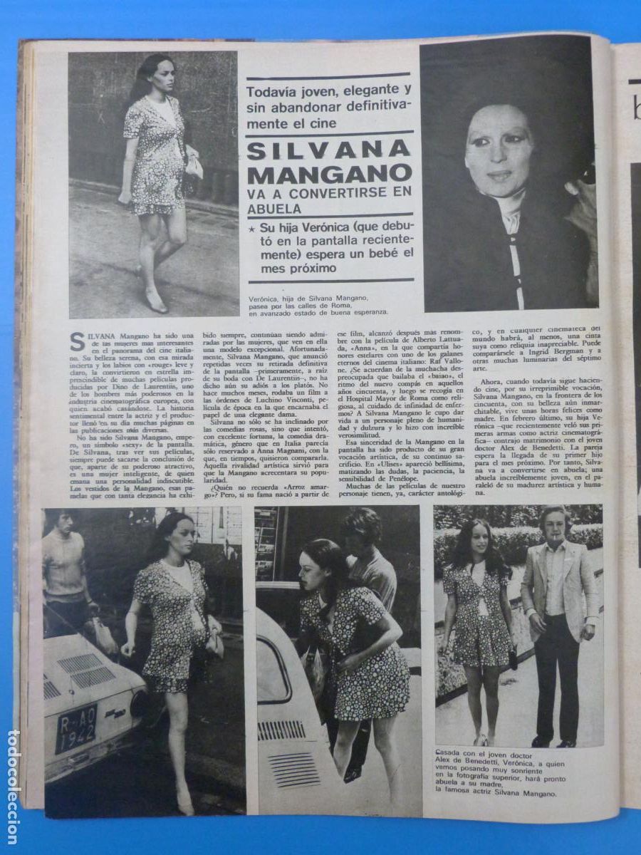 Coleccionismo de Revistas y Peri&oacute;dicos: RECORTE CLIPPING SILVANA MANGANO REVISTA SEMANA N&ordm; 1586 PAG. 40