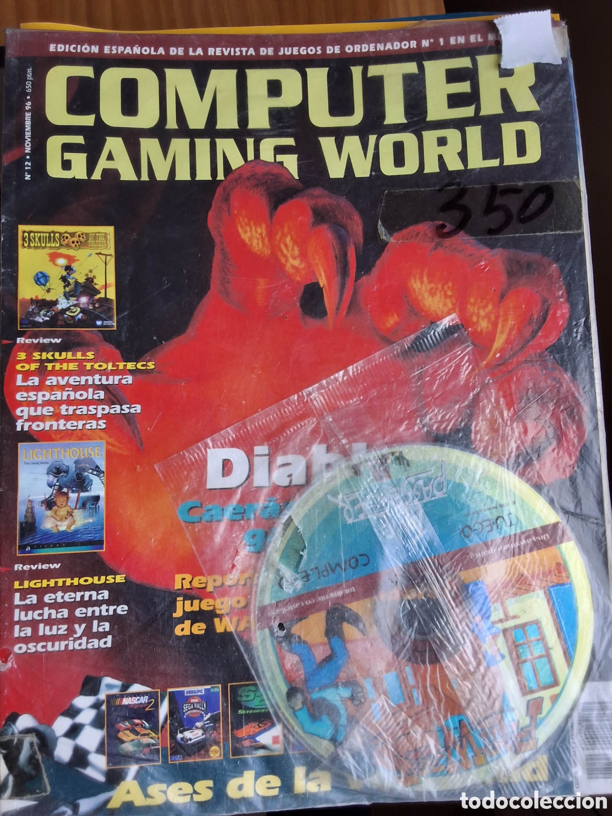 Coleccionismo de revistas y peri&oacute;dicos: Computer gaming world revista juegos n&uacute;mero 12 a&ntilde;o 1996/11 incluye CD