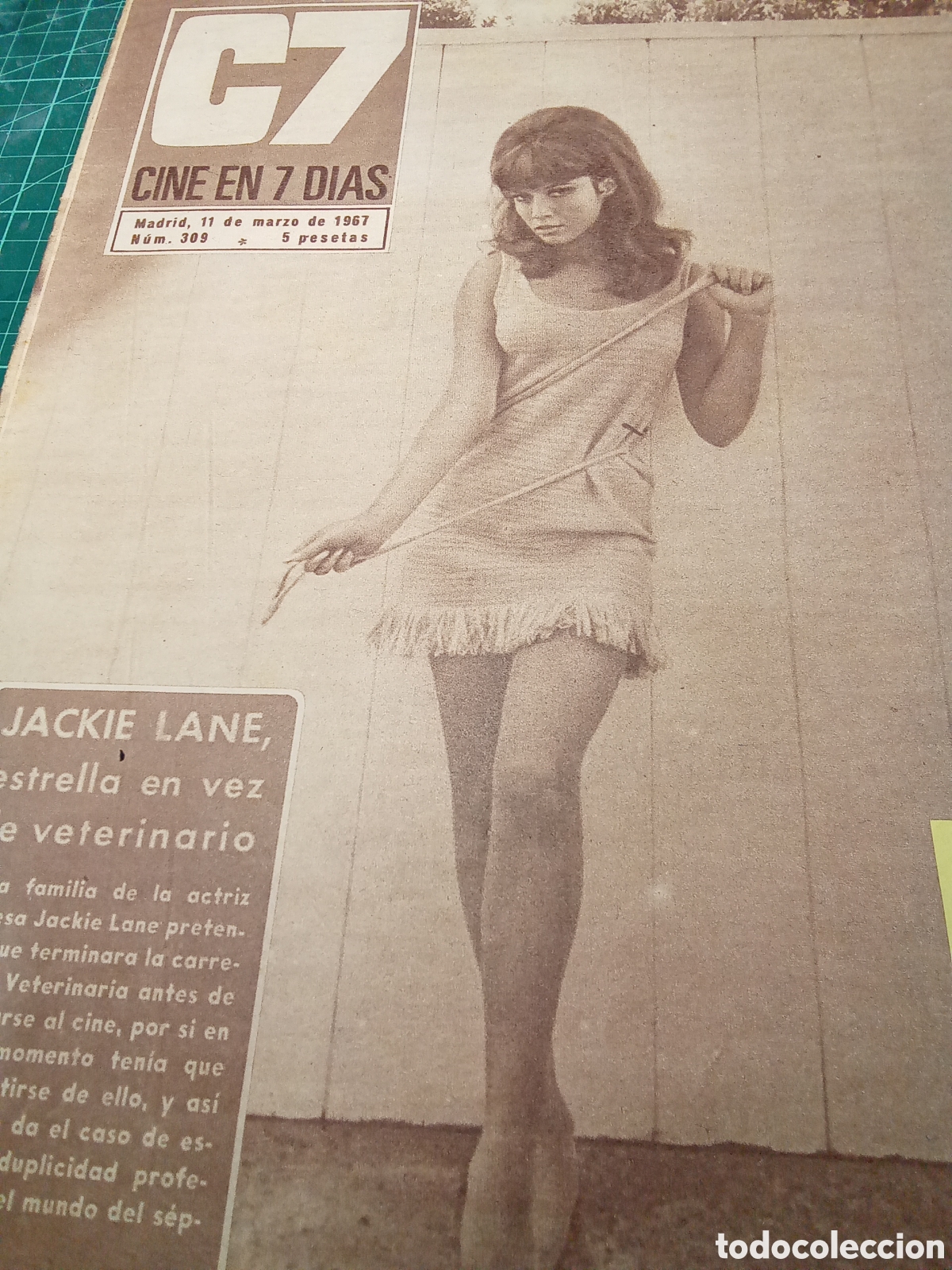 Coleccionismo de Revistas y Peri&oacute;dicos: C-7 CINE EN T D&Iacute;AS. N&deg;309. FECHA:11/3/1967 MARISOL / JACKIE LANE