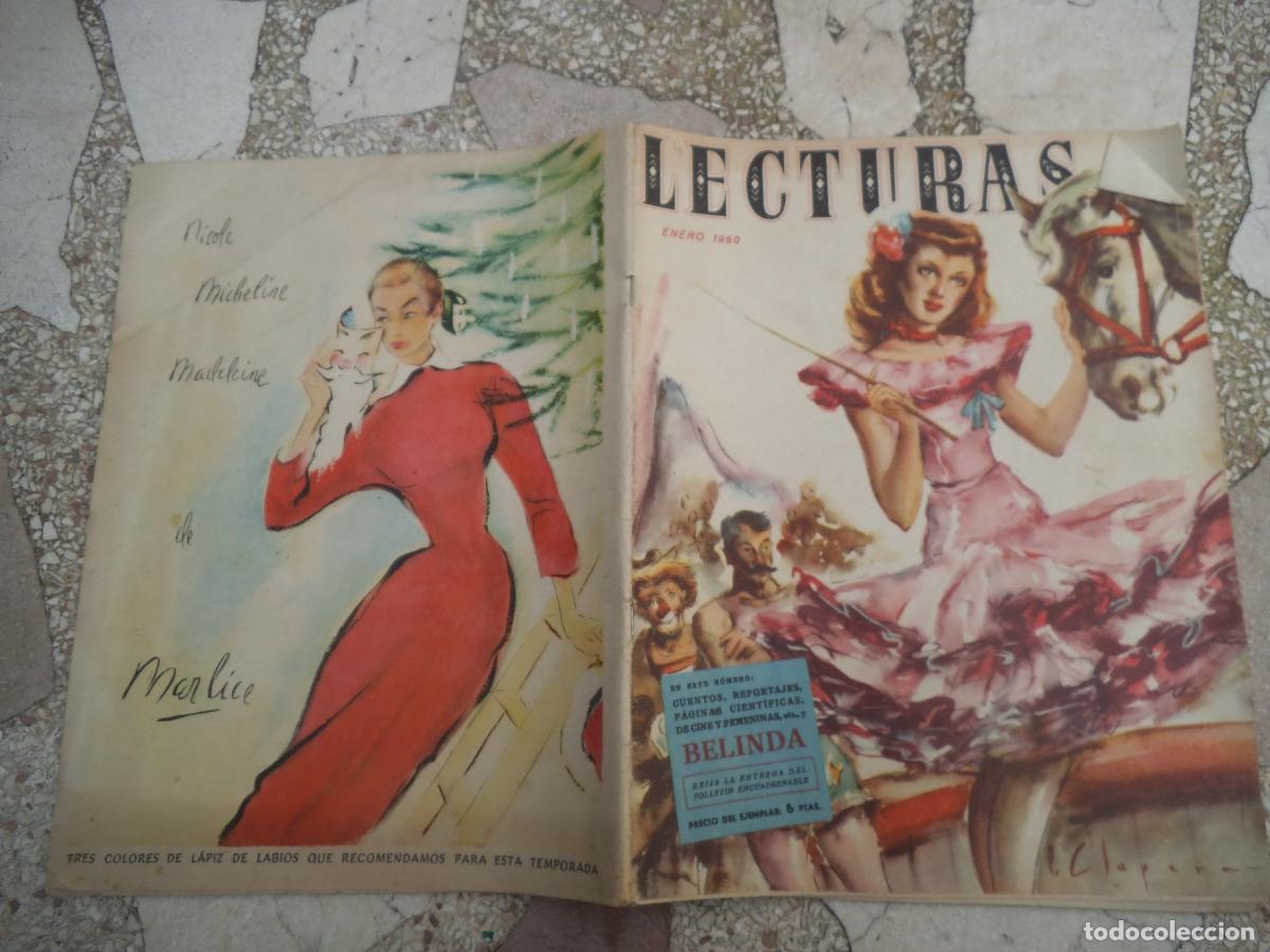 Collectionnisme de Revues et Journaux: Lecturas n&ordm; 303, enero 1950, la vida de Cristo, cine Belinda, Cilli Wang, el porvenir de la energ&iacute;a