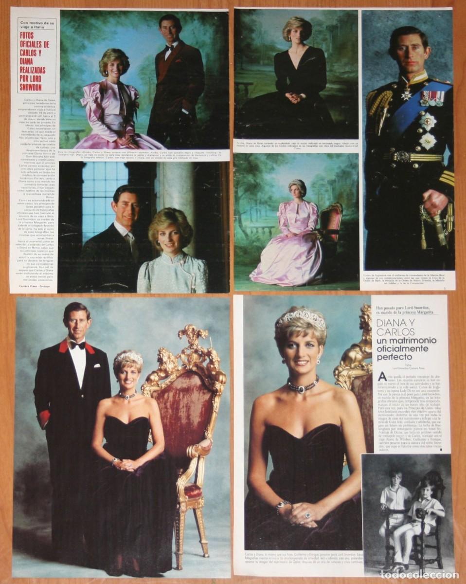 Coleccionismo de Revistas y Peri&oacute;dicos: PRINCESS DIANA WALES lote prensa 1980s magazine clippings Lord Snowdon photos Lady Di Princesa Diana