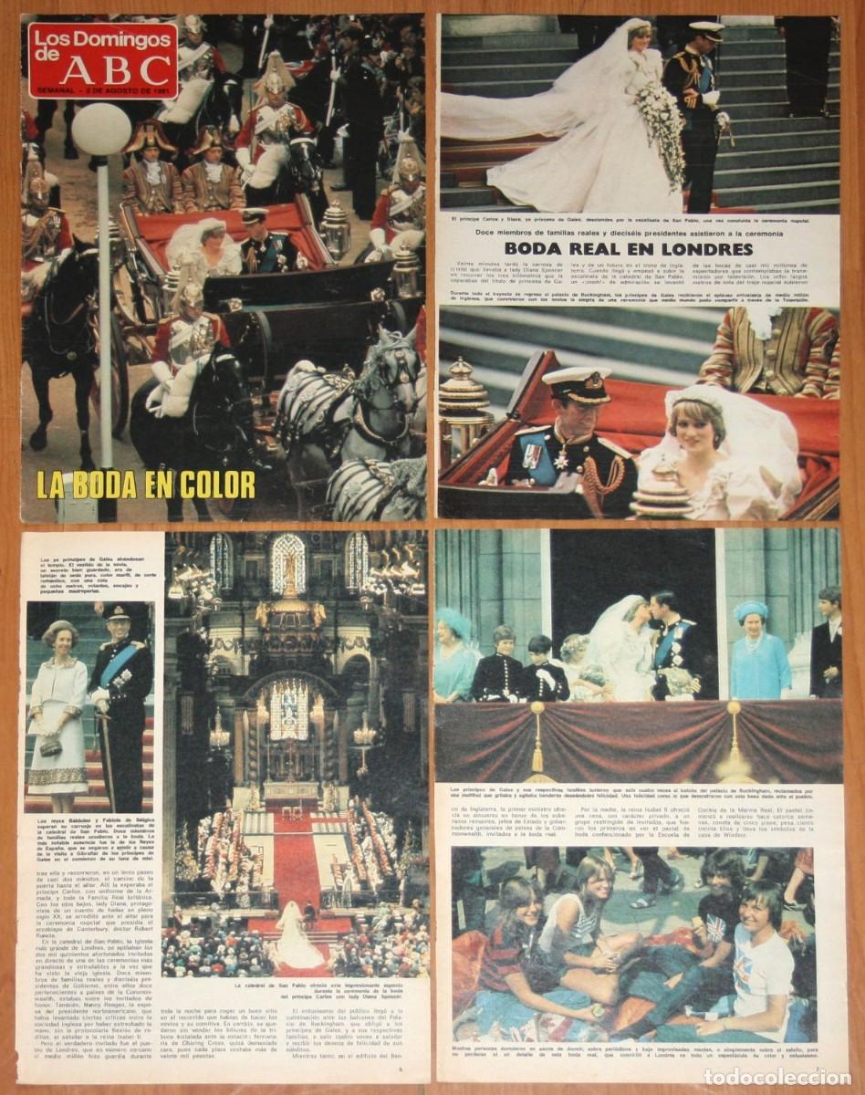 Coleccionismo de Revistas y Peri&oacute;dicos: PRINCESS DIANA WALES PRINCE CHARLES Royal Wedding UK 1981 clippings photos Princesa Diana Boda Real
