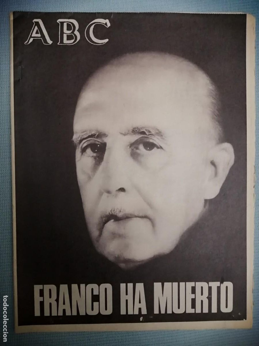 Coleccionismo de Revistas y Peri&oacute;dicos: PERI&Oacute;DICO ABC, FRANCO HA MUERTO