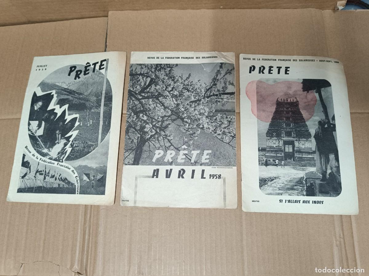 Sammeln von Zeitschriften und Zeitungen: LOTE 3 ANTIGUAS REVISTAS FRANCESAS PRETE, 1958, BOY SCOUTS FRANCIA -P10