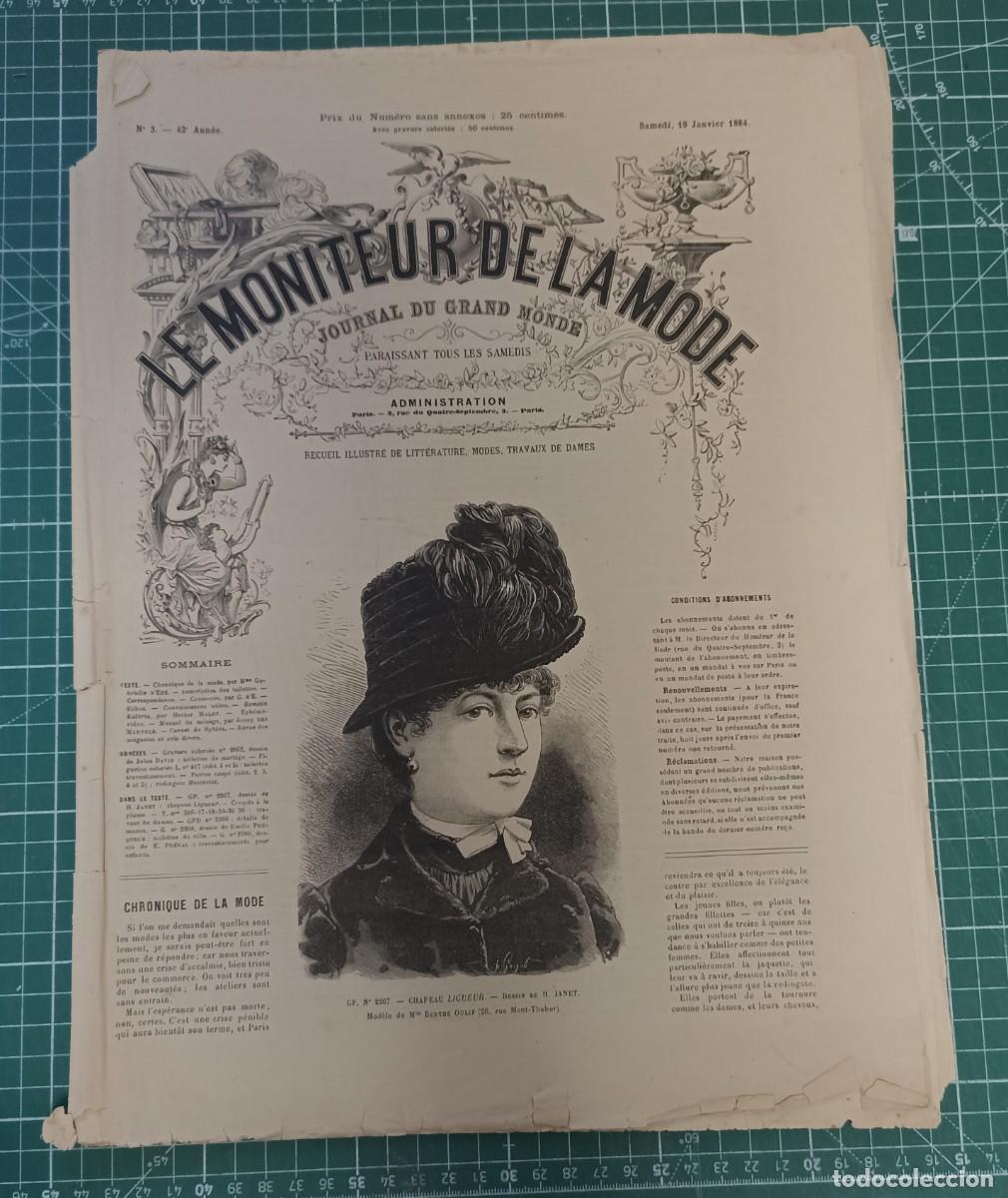 Collection Magazines and Newspapers: Le Moniteur de la Mode. n&ordm; 3 - 42&ordm; Ann&eacute;e. Paris 19 janvier 1884.