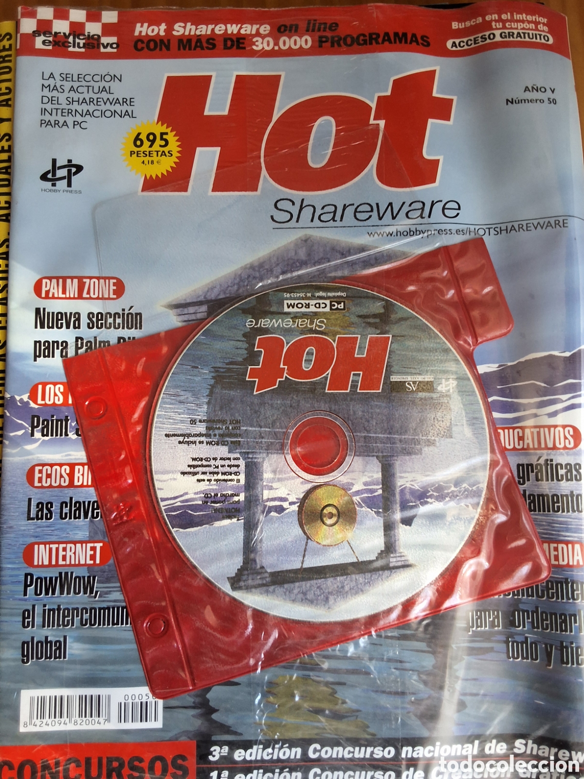 Collectionnisme de Revues et Journaux: Hot shareware revista inform&aacute;tica n&uacute;mero 50 incluye CD