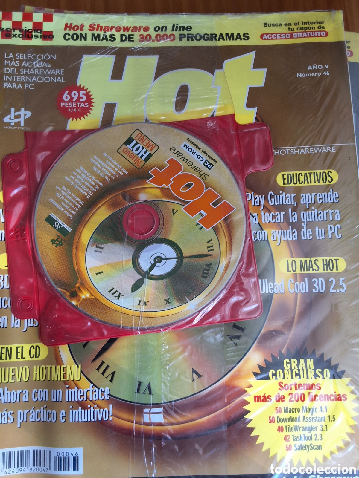 Collectionnisme de Revues et Journaux: Hot shareware revista inform&aacute;tica n&uacute;mero 46 incluye CD