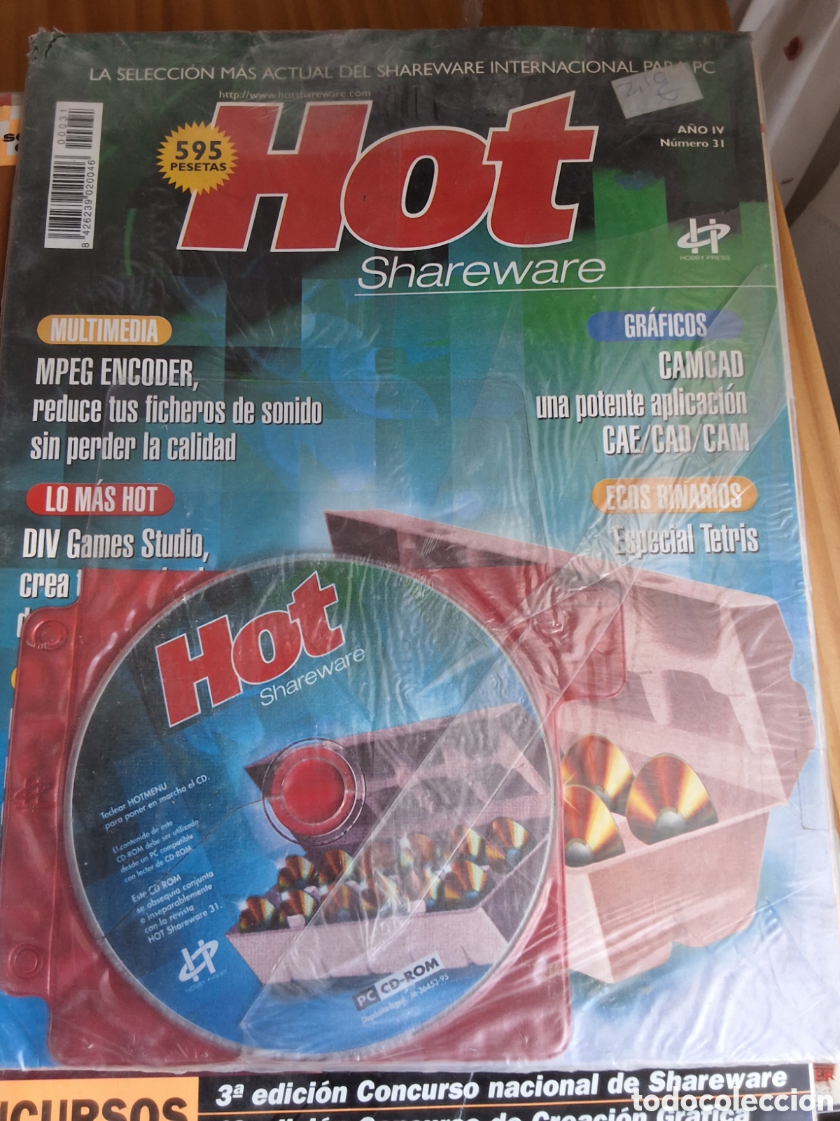 Collectionnisme de Revues et Journaux: Hot shareware revista inform&aacute;tica n&uacute;mero 31 incluye CD