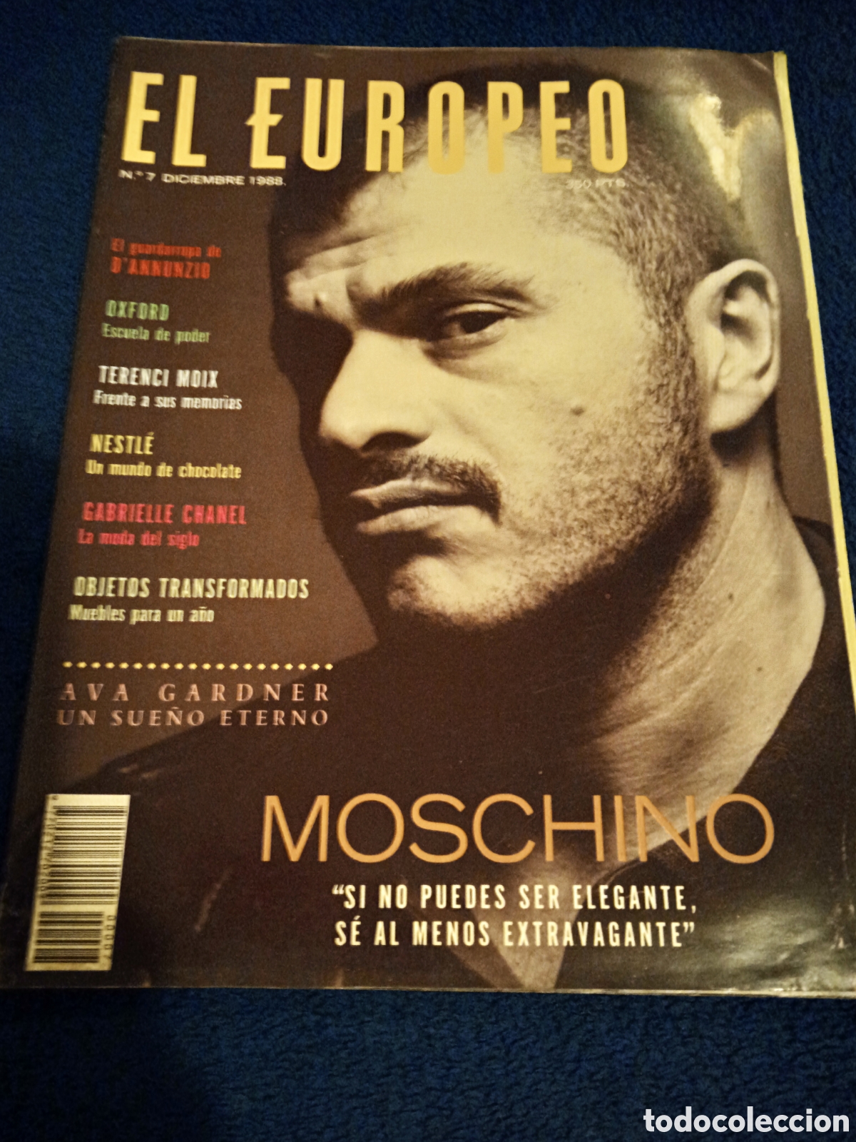 Collection Magazines and Newspapers: REVISTA EL EUROPEO N&ordm; 7 DICIEMBRE 1988 - MOSCHINO