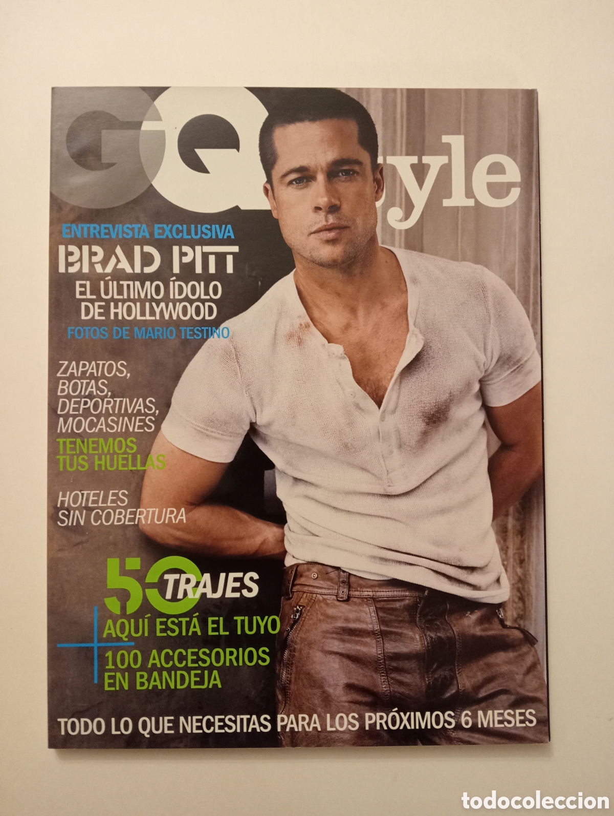 Coleccionismo de Revistas y Peri&oacute;dicos: Revista GQ Brad Pitt 2006 (como nueva)