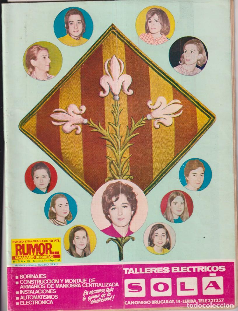 Collezionismo di Riviste e Giornali: Rumor. Semanario deportivo n&ordm; 256. Barcelona 9 mayo 1969