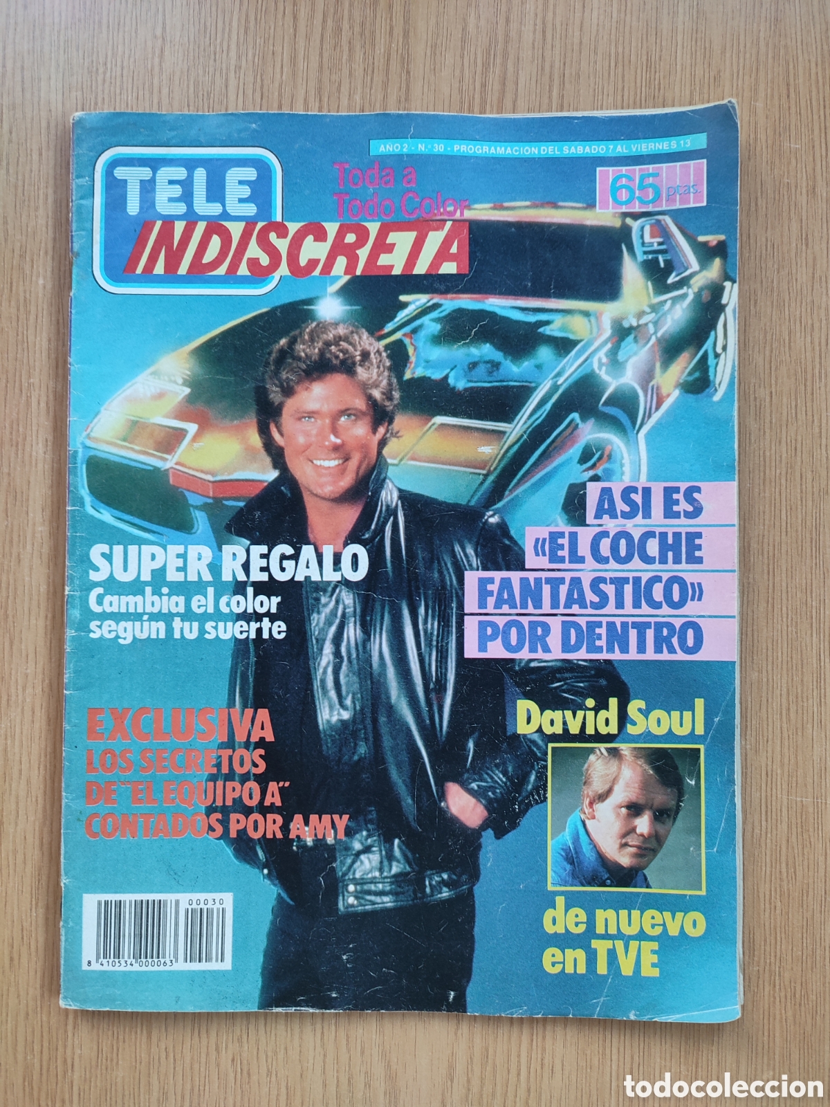 Coleccionismo de Revistas y Peri&oacute;dicos: Tele Indiscreta n&deg; 30. Con poster y coleccionable V.