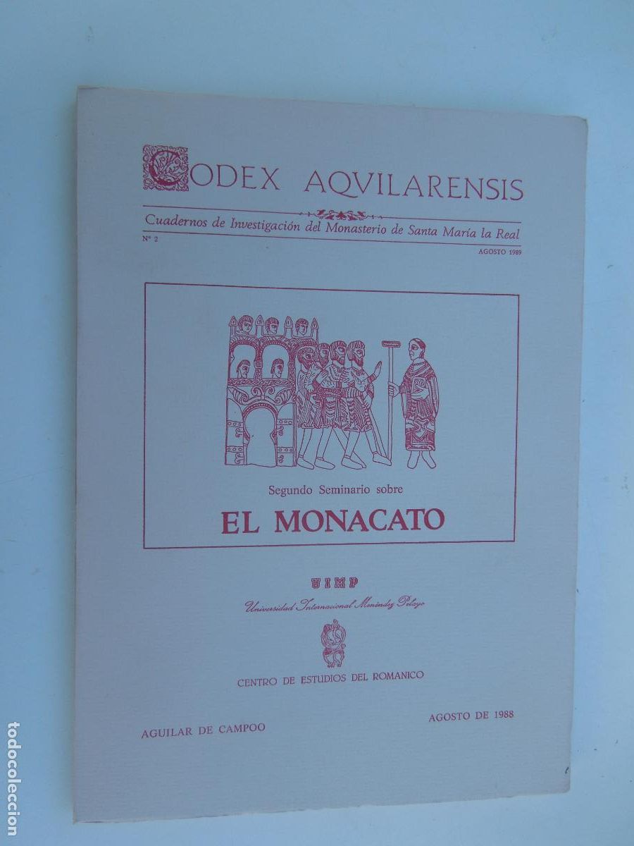 Coleccionismo de Revistas y Peri&oacute;dicos: CODEX AQUILARENSIS-N&ordm; 2-EL MONACATO-MONASTERIOS SANTA MAR&Iacute;A LA REAL-AGUILAR DE CAMPOO-AGOSTO 1989.