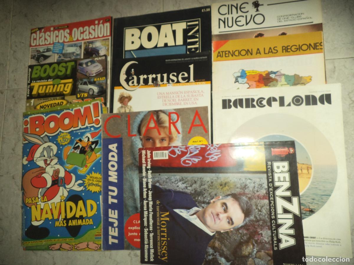 Coleccionismo de Revistas y Peri&oacute;dicos: 10 revistas n&uacute;meros 0 y 1. Lote 11. Cl&aacute;sicos ocasi&oacute;n, boots tuning, boom, benzina, clara, carrusel,