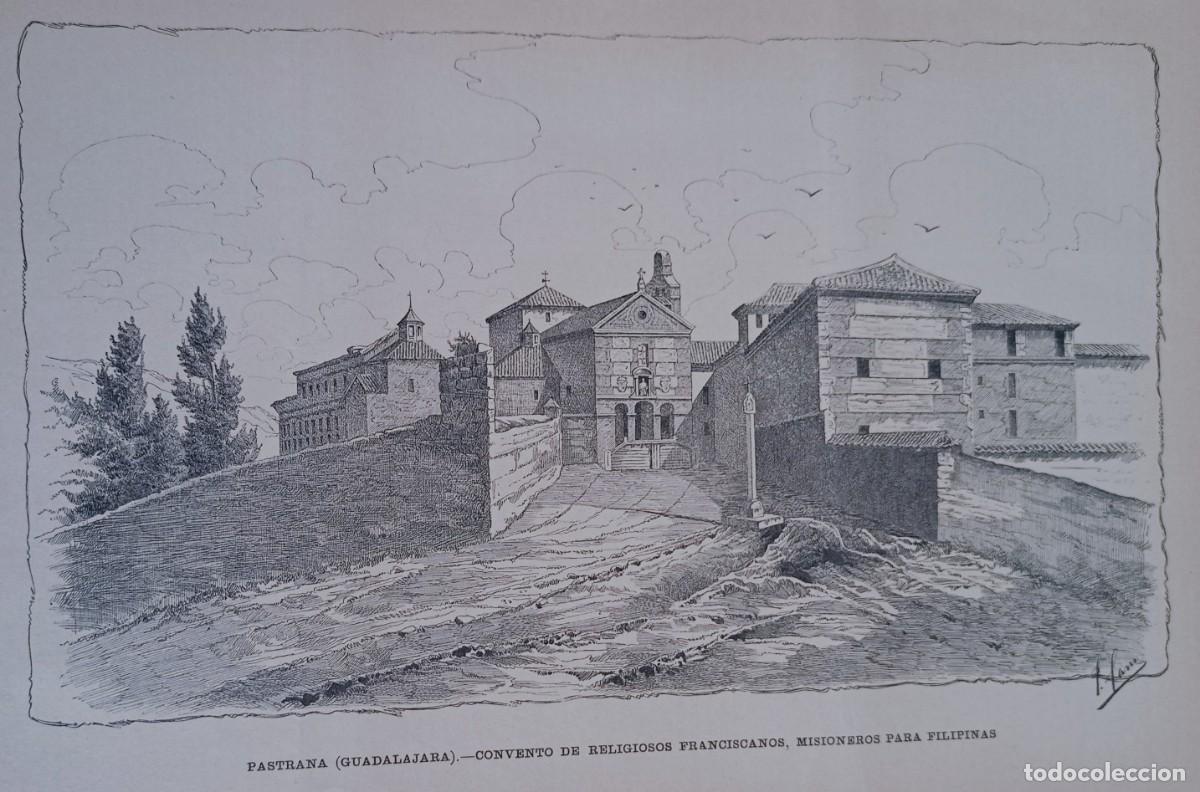 Coleccionismo de Revistas y Peri&oacute;dicos: GUADALAJARA - PASTRANA - FRANCISCANOS - UNA HOJA PUBLICACI&Oacute;N CIRCA 1900