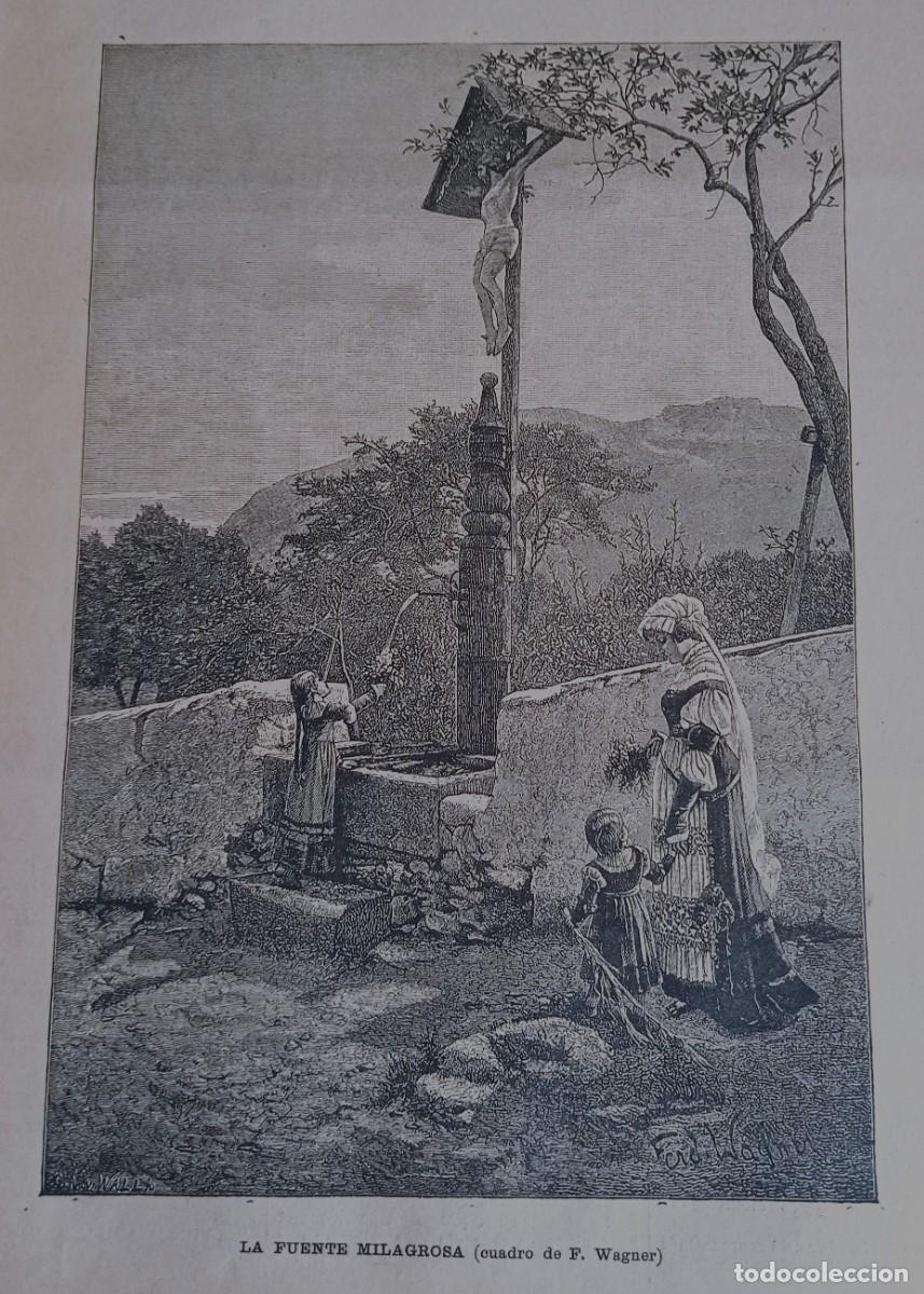 Coleccionismo de Revistas y Peri&oacute;dicos: F.WAGNER - FUENTE MILAGROSA - UNA HOJA PUBLICACI&Oacute;N CIRCA 1900