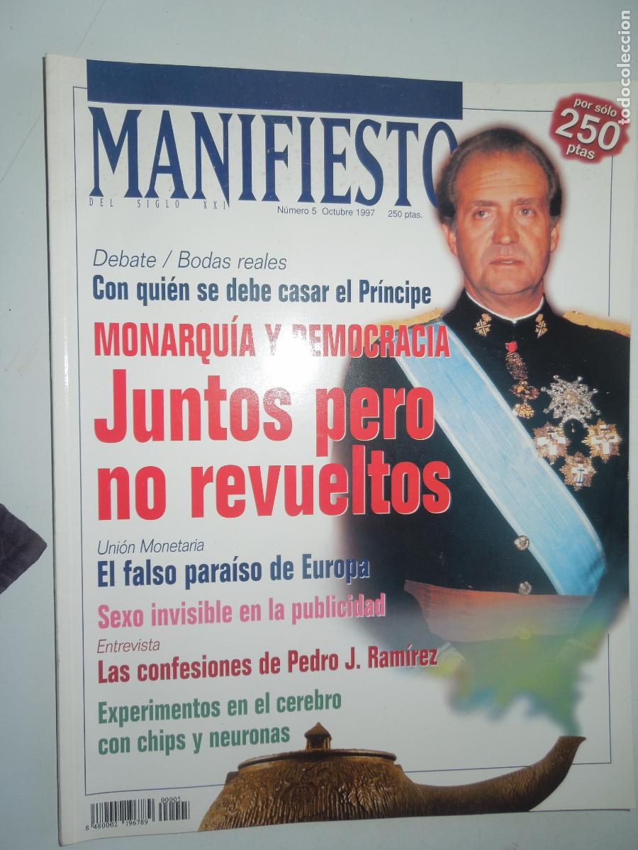 Coleccionismo de Revistas y Peri&oacute;dicos: MANIFIESTO DEL SIGLO XXI REVISTA N&ordm; 5 -OCTUBRE 1997 - MONARQUIA Y DEMOCRACIA