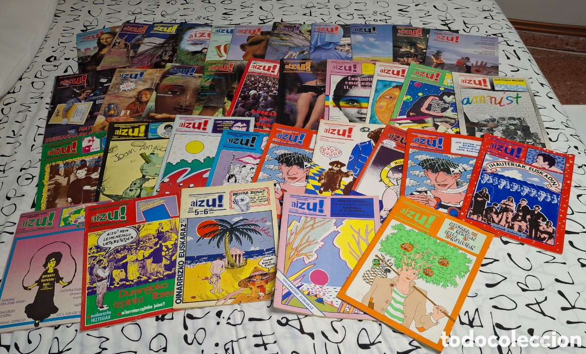 Coleccionismo de Revistas y Peri&oacute;dicos: AIZU! LOTE DE 33 N&Uacute;MEROS 1982-1986. EN EUSKERA