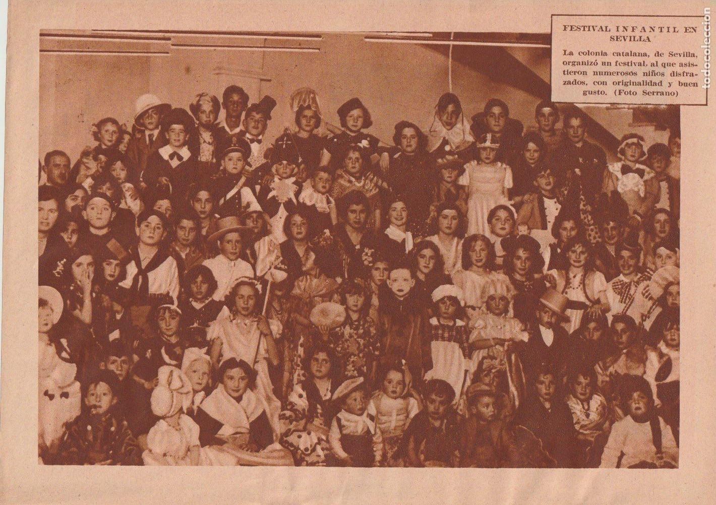 Coleccionismo de Revistas y Peri&oacute;dicos: * SEVILLA * Festival infantil de la colonia catalana -1935