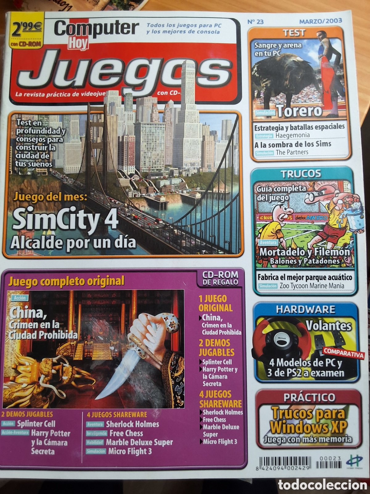 Collezionismo di Riviste e Giornali: Juegos computer hoy revista n&uacute;mero 23 a&ntilde;o 2003/3