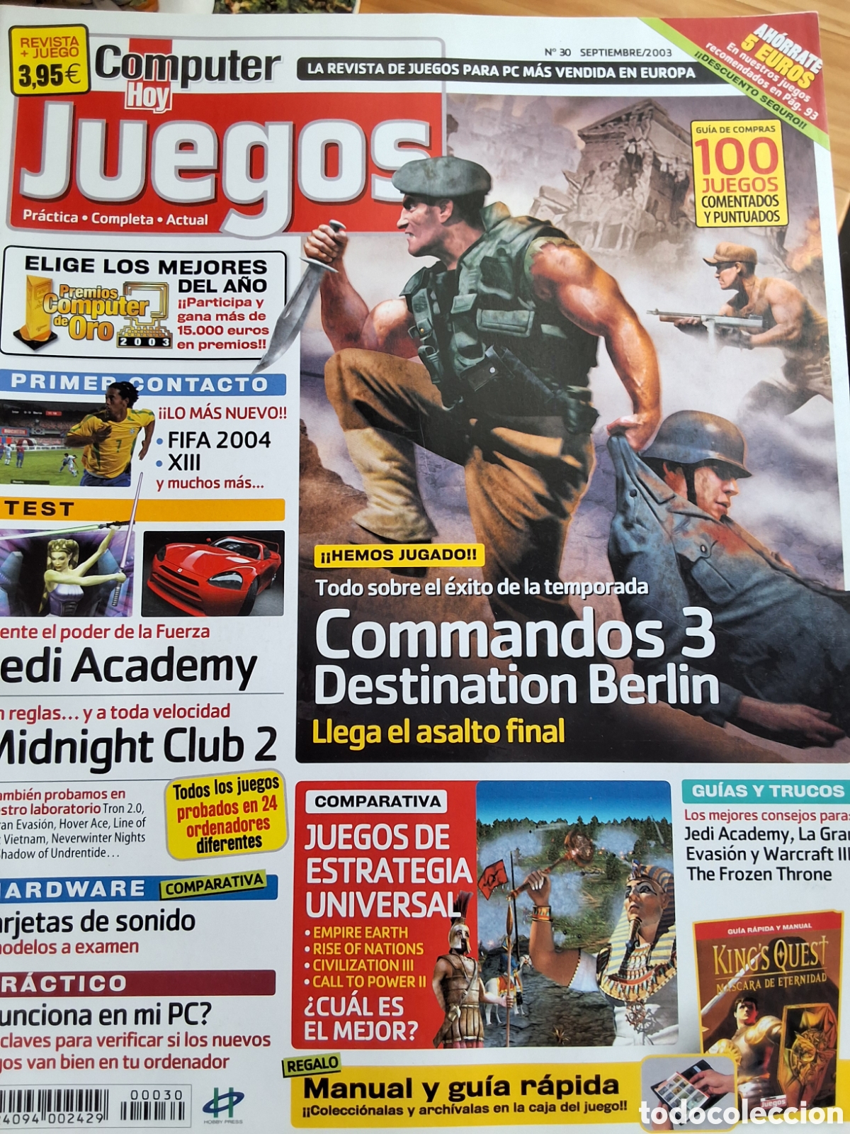 Coleccionismo de Revistas y Peri&oacute;dicos: Juegos computer hoy revista n&uacute;mero 30 a&ntilde;o 2003/9 incluye gu&iacute;a
