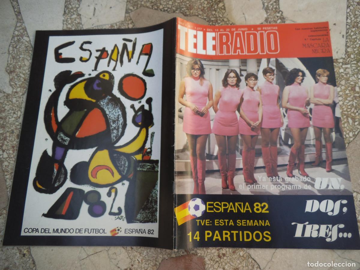 Coleccionismo de Revistas y Peri&oacute;dicos: revista teleradio, n&ordm; 1277, primer programa un dos tres, espa&ntilde;a 82, 1982,popgramas,
