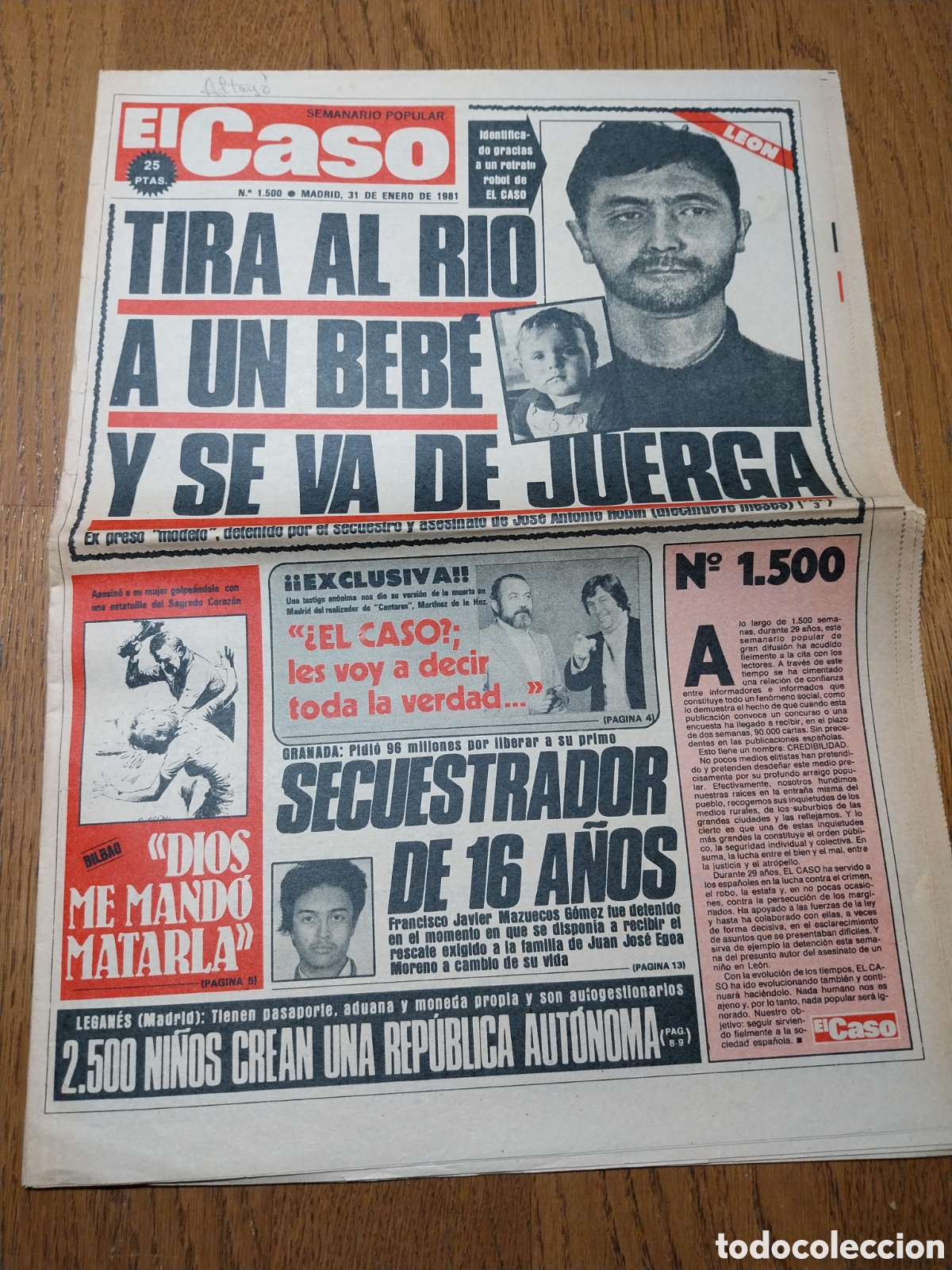 Coleccionismo de Revistas y Peri&oacute;dicos: EL CASO 1981 CONSUEGRA