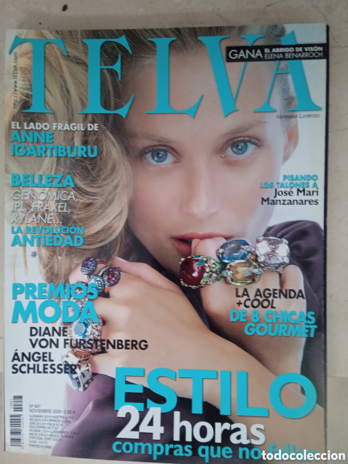 Coleccionismo de Revistas y Peri&oacute;dicos: TELVA 847 Portada Vanesa Lorenzo Jose Mari Manzanares Michelle Pfeiffer