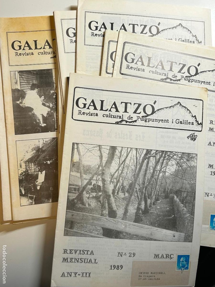 Coleccionismo de Revistas y Peri&oacute;dicos: Galatz&oacute;. Revista cultural de Puigpunyent i Galilea. Mallorca. 18 revistes.Anys, 1988 al 1991.