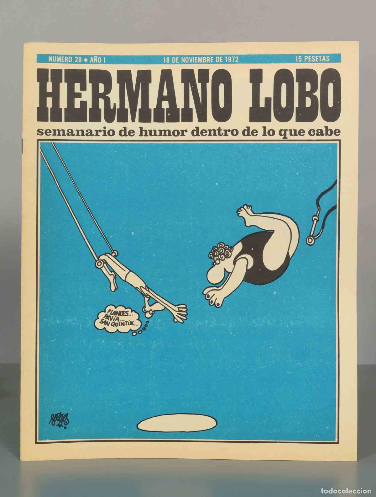 Coleccionismo de Revistas y Peri&oacute;dicos: HERMANO LOBO. NUMERO 28. A&Ntilde;O I. 18 DE NOVIEMBRE DE 1972.