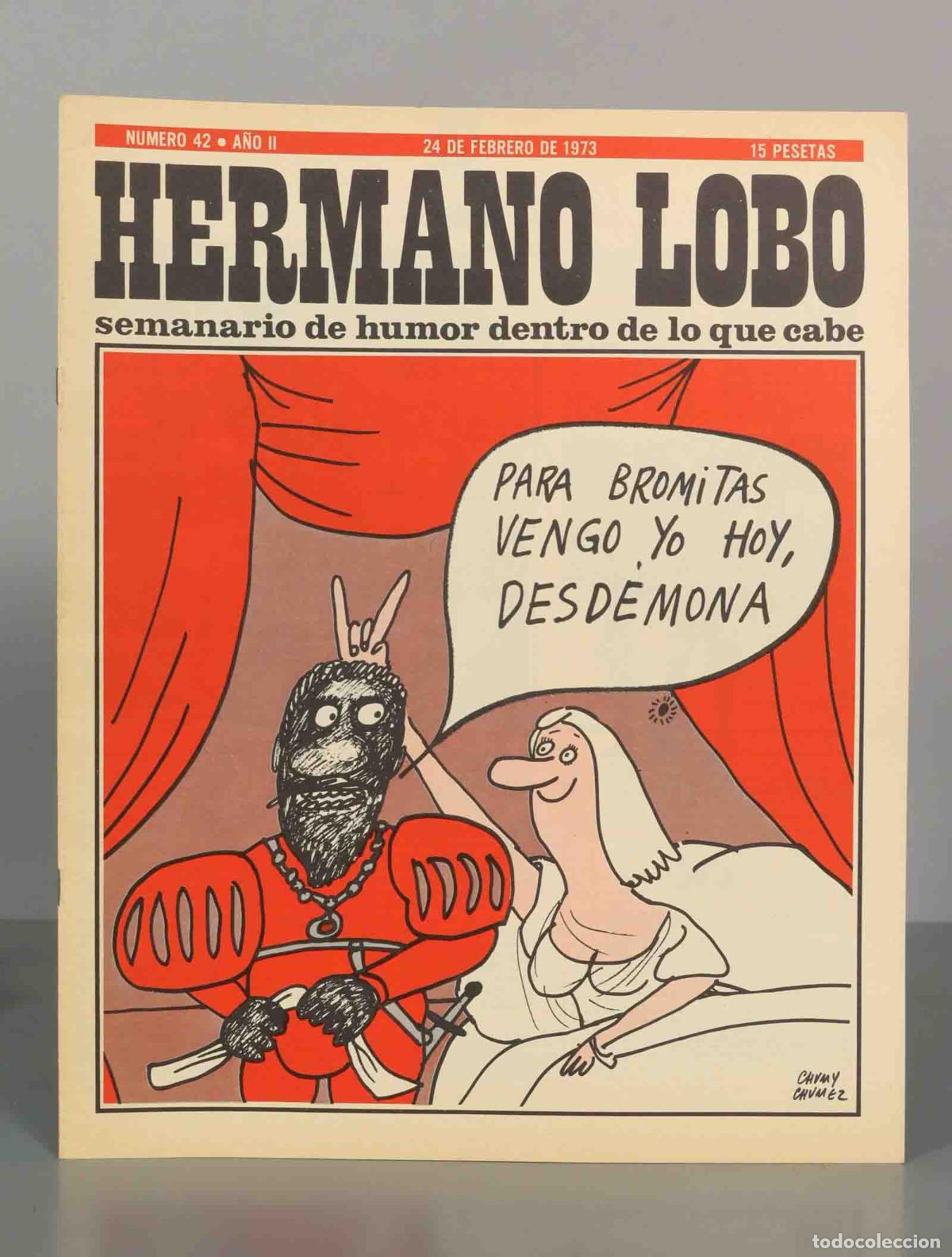 Sammeln von Zeitschriften und Zeitungen: HERMANO LOBO. NUMERO 42. A&Ntilde;O II. 24 DE FEBRERO DE 1973.