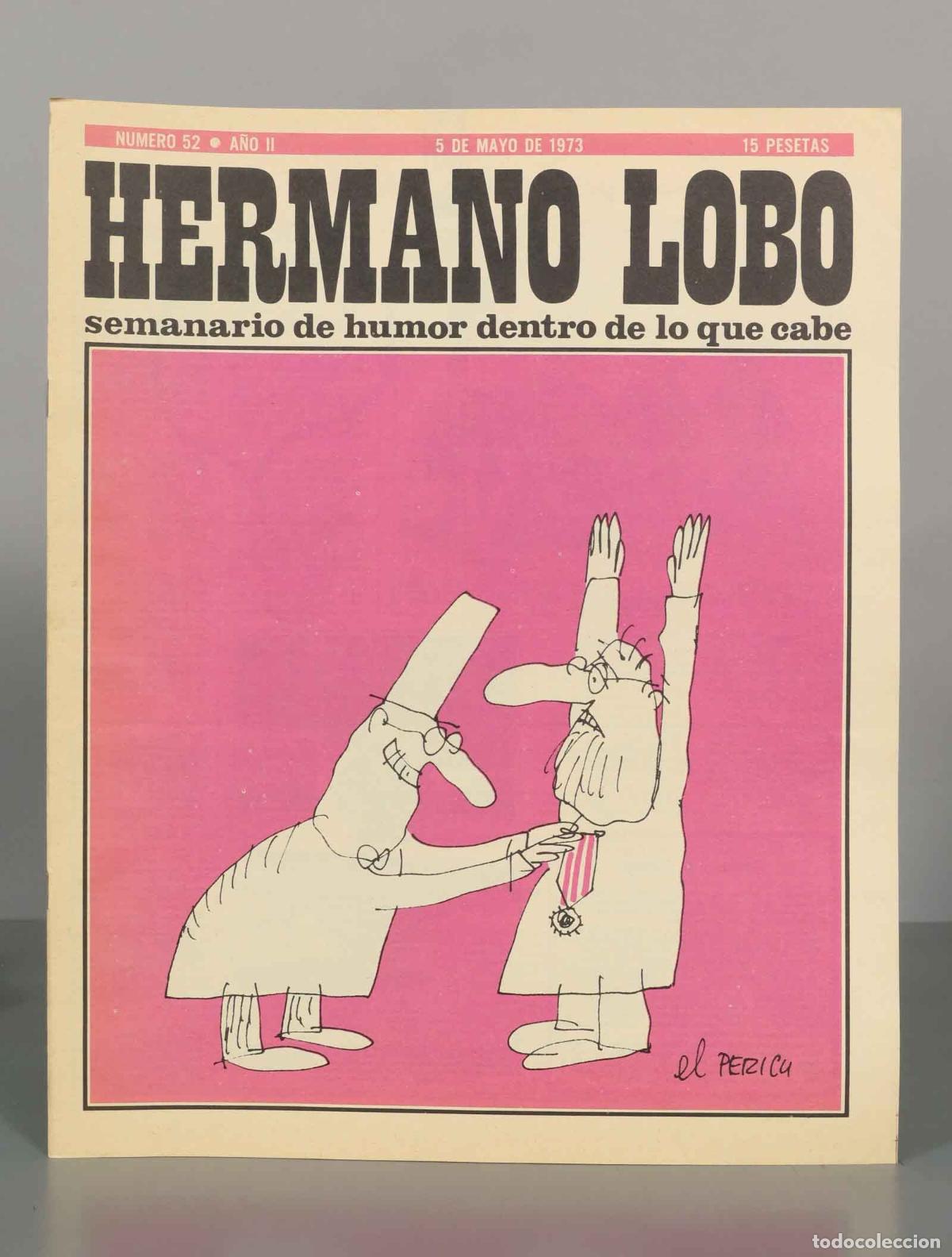 Colecionismo de Revistas e Jornais: HERMANO LOBO. NUMERO 52. A&Ntilde;O II. 5 DE MAYO DE 1973.