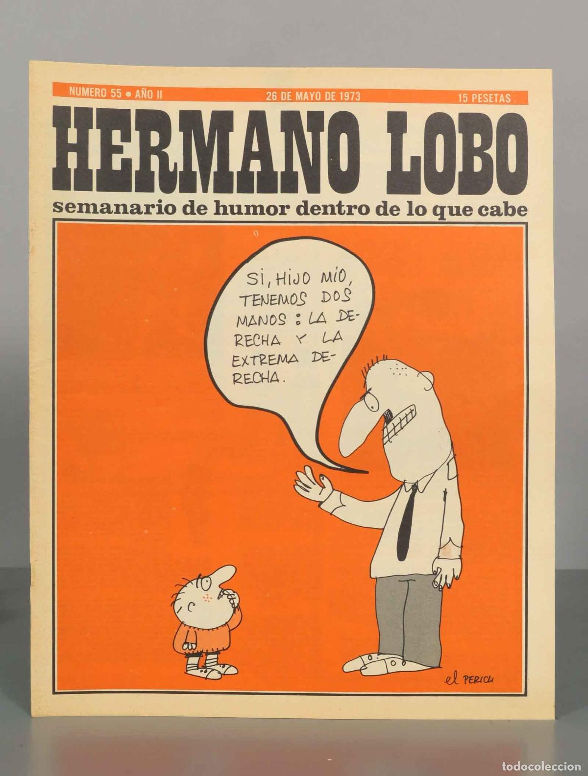 Sammeln von Zeitschriften und Zeitungen: HERMANO LOBO. NUMERO 55 &bull; A&Ntilde;O II. 26 DE MAYO DE 1973.